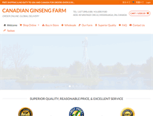 Tablet Screenshot of canadianginsengfarm.com